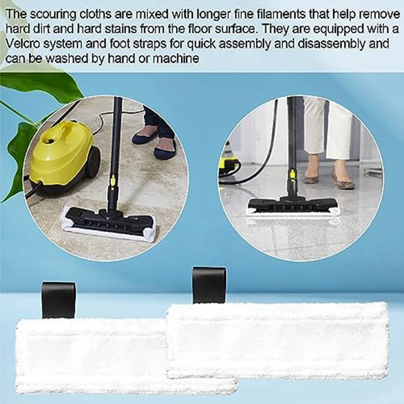 ケルヒャースチームクリーナー Easyfix SC1 SC2 SC4 SC5 用アクセサリー、マイクロファイバークロスクリーニングブラシセット交換部品