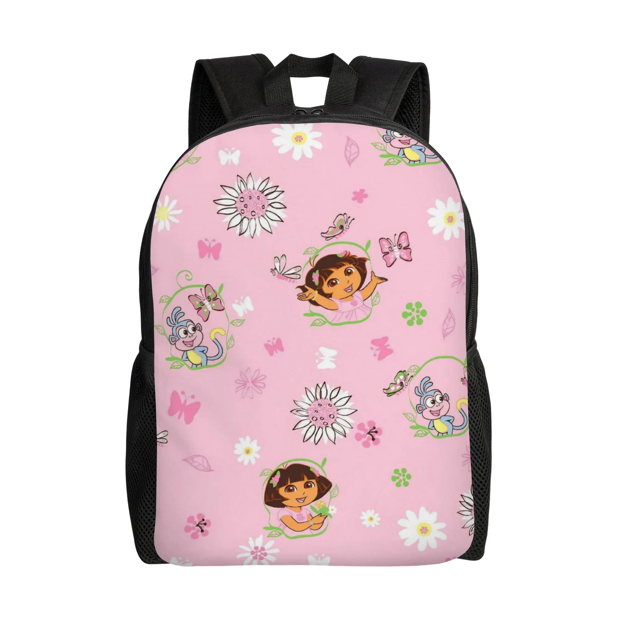 

Doraa-Explorers 90s Cartoon Backpack for Men Women Fashion Student Work Daypack Laptop Computer Shoulder Bag Sports