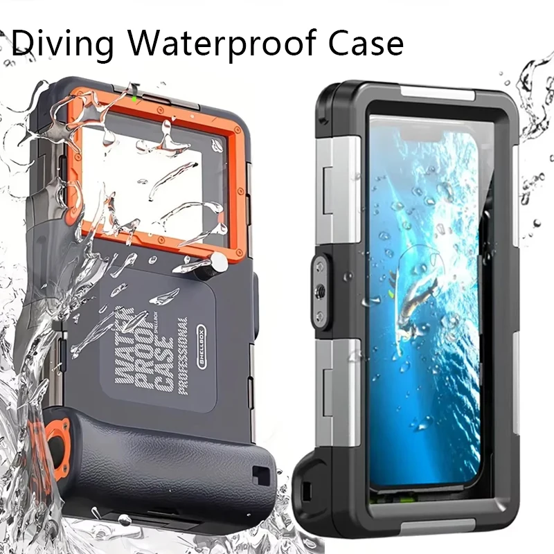 Waterproof Phone Case Holsters Lanyard 15m Diving 50ft Swimming Premium Protective Housing For iPhone Samsung 6.8" Cell Phone