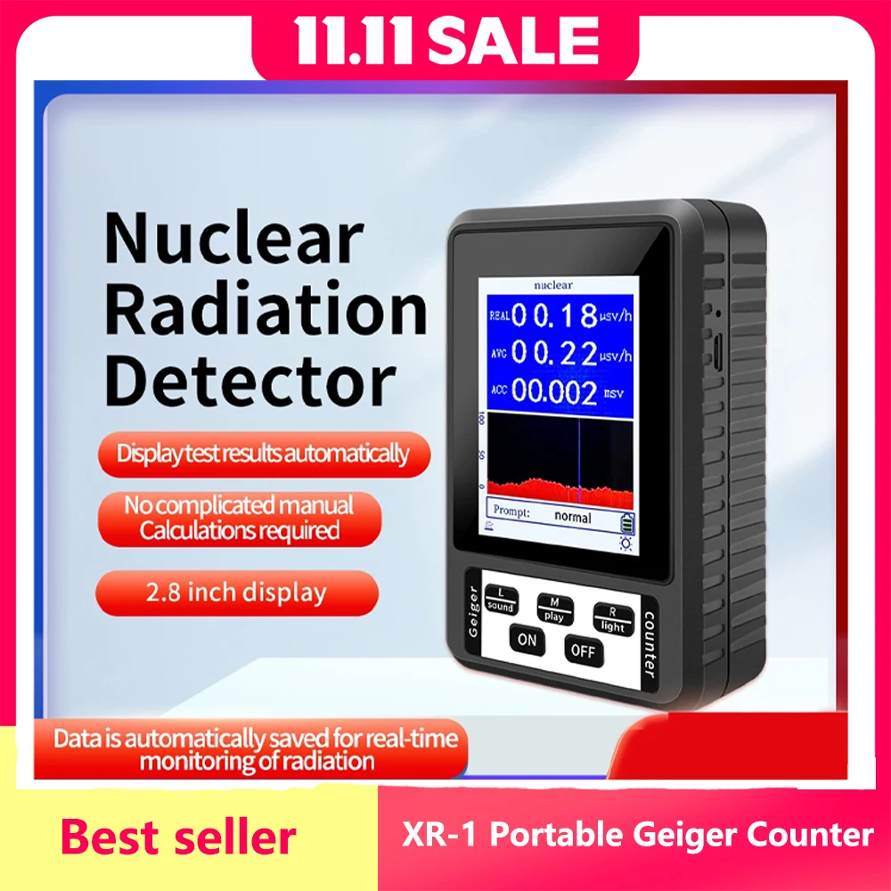 NEW XR-1 Portable Geiger Counter Nuclear Radiation Detector Personal Dosimeter Marble Tester X-Ray Radiation Dosimeter