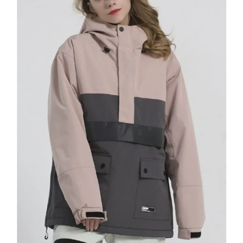 

Snowboard Wear Windproof Female Tracksuit Outdoor Snow Jacket Winter Warm Sport Men Mountain Skiing Coats Hooded Woman Outerwear
