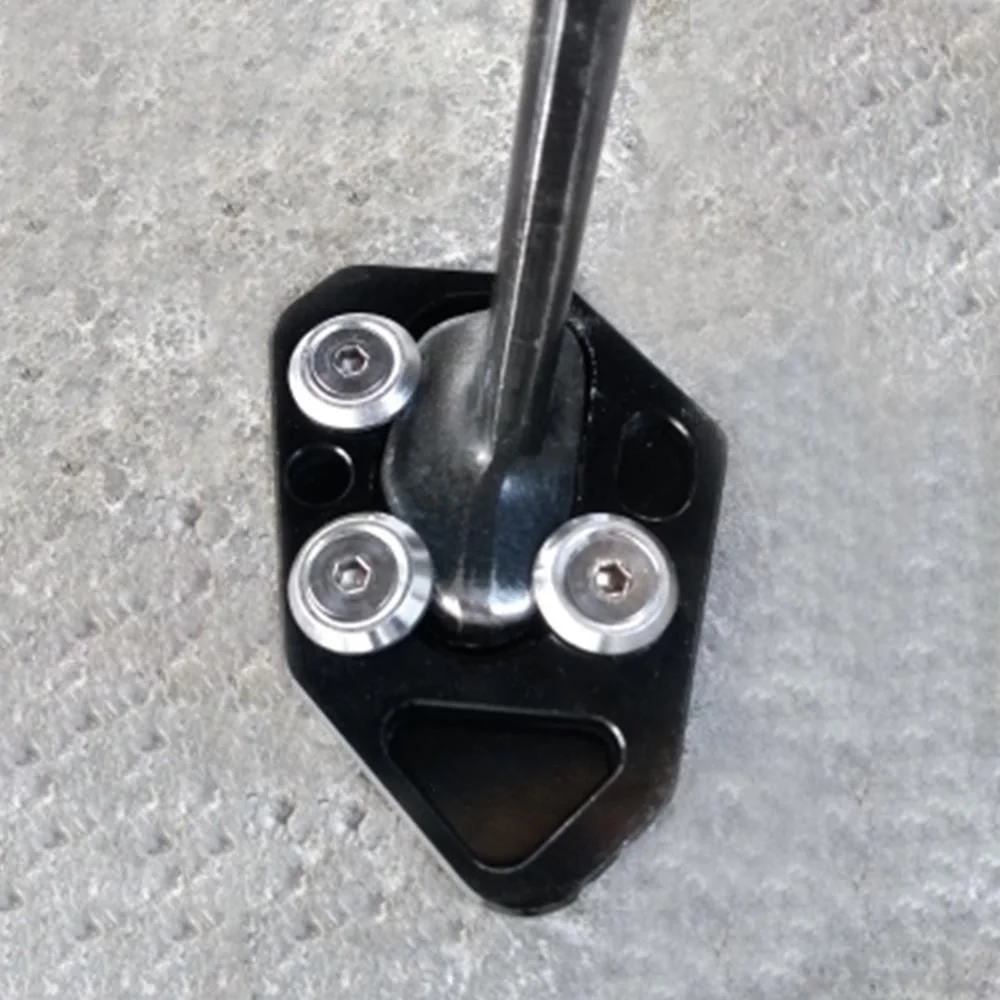 For BMW R1200S HP2 F800R F800S F800ST F800GT 2008-2016 Kickstand Side stand Pad Enlarge Extension Foot Plate 2015 2014 2010 2011 - Image 2