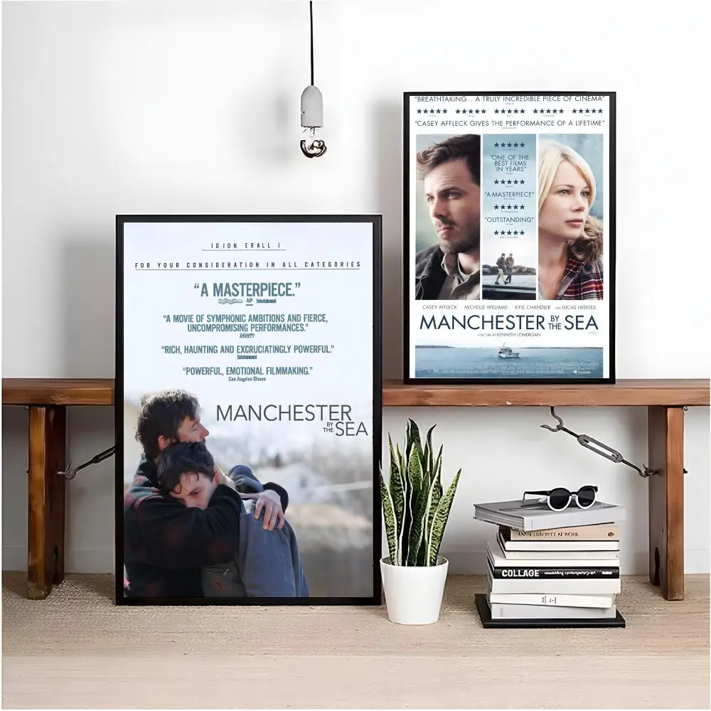 ملصق فيلم M-Manchester by the S-Sea عالي الدقة من القماش المقاوم للماء ملصق فني: ديكور جدران جمالي للمنزل والبار والمزيد