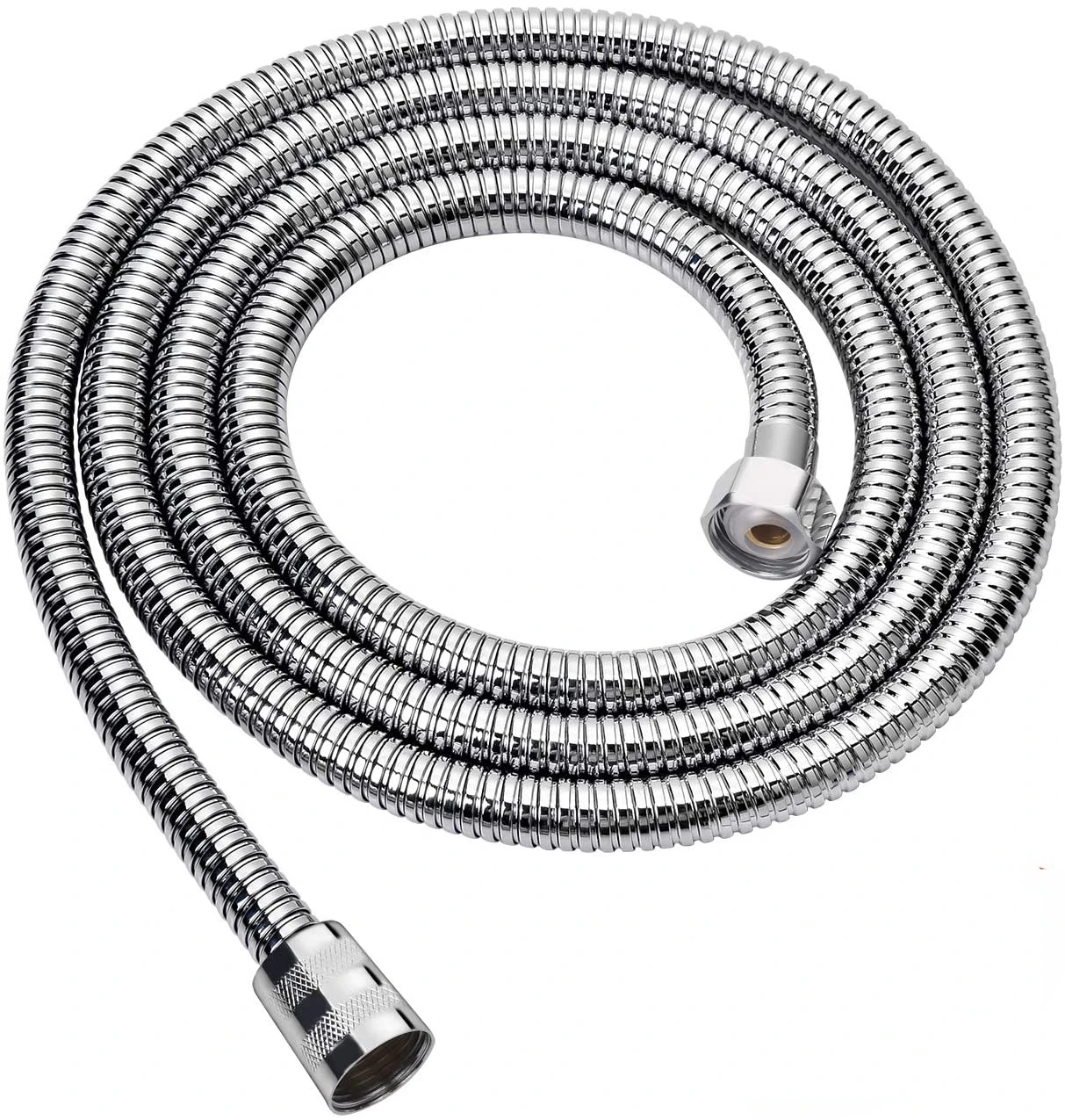 

39-393 " Shower Hose Extra Long Chrome Handheld Shower Head Hose with Brass Insert and Nut - Lightweight and Flexible