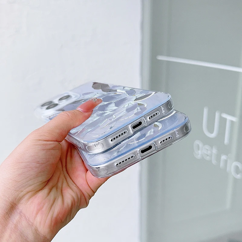 حافظة لهاتف آيفون 17 Air 16 16e 15 14 13 12 11 Pro Max 8 7 Plus غطاء خلفي لامع #4