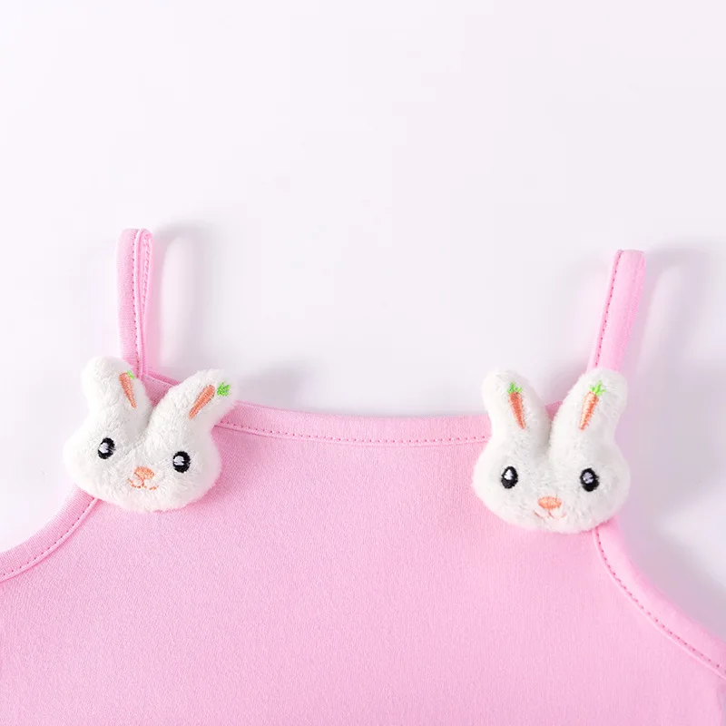 Summer cute suspender dress Cartoon baby dress Sheer Mesh Princess Dress