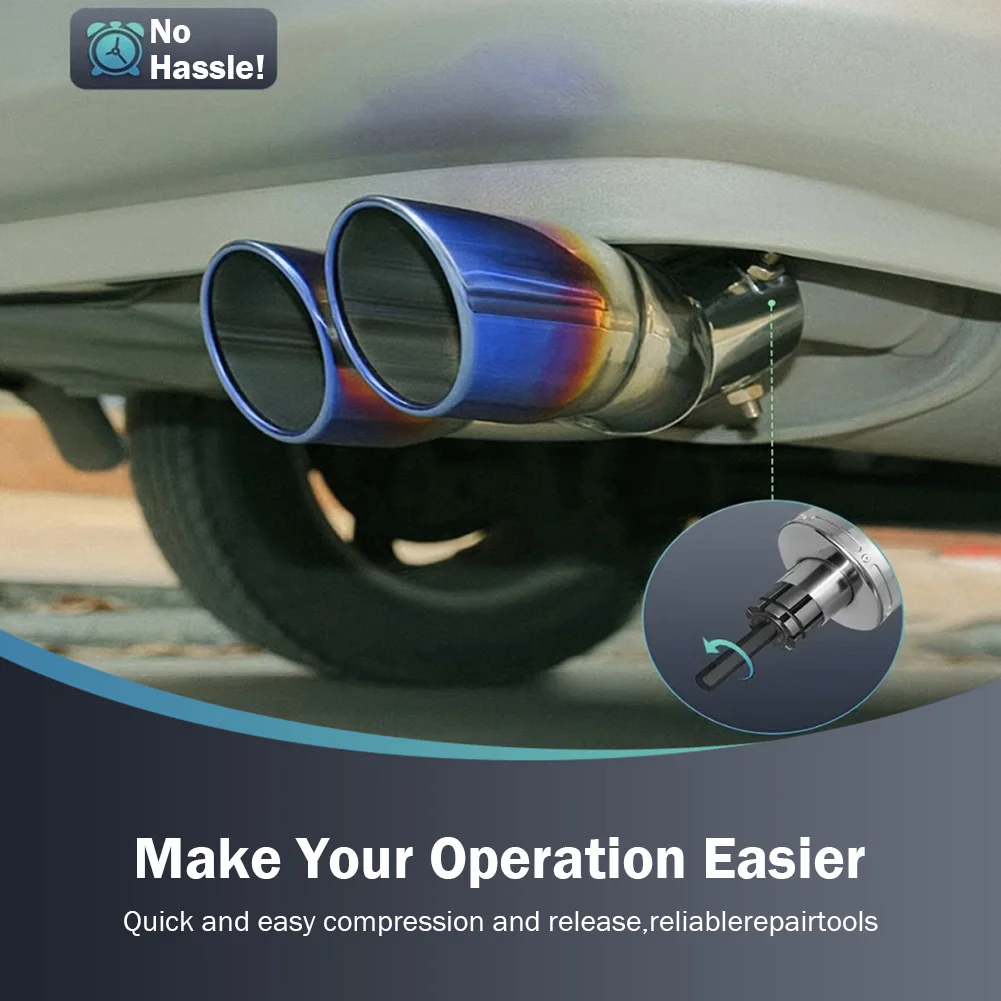 3Pcs Tail Pipe Butt Muffler Exhaust Expander Kit Car Exhaust Muffler Tail Pipe Expander Spreader for Car Motorcycle