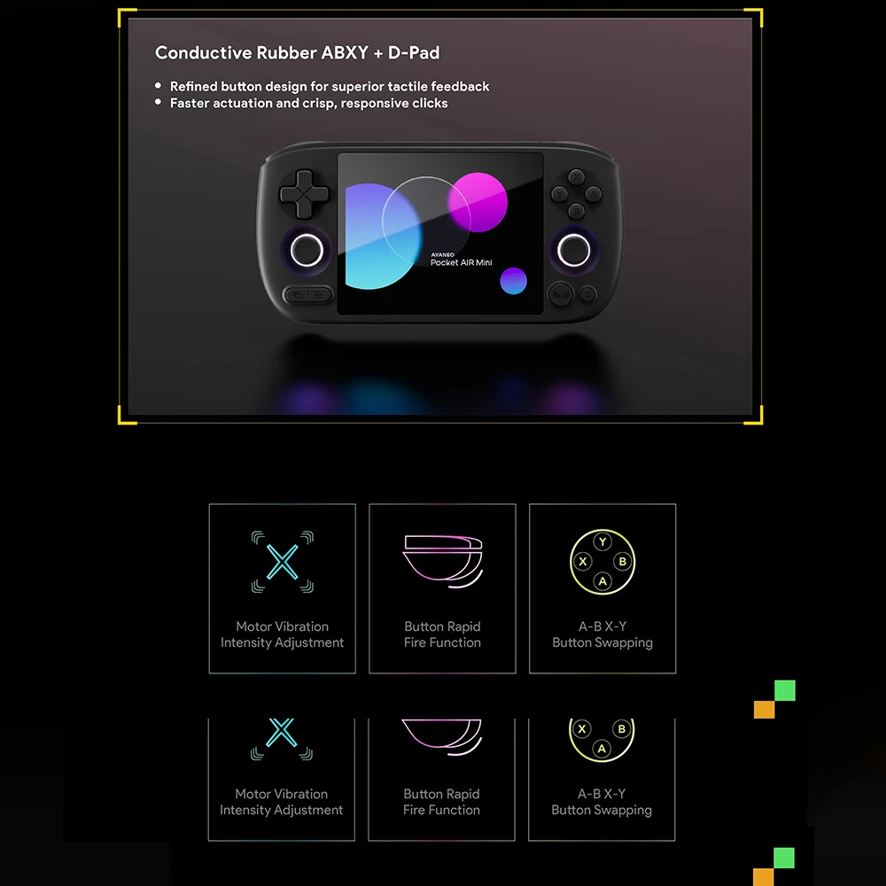 AYANEO Pocket Air Mini Retro Handheld-Spielkonsole 4,2 Zoll Bildschirm MTK Helio G90T Prozessor Hall-Joystick Tragbare Pocket Android Retro-Gaming-Konsole – Detail 15