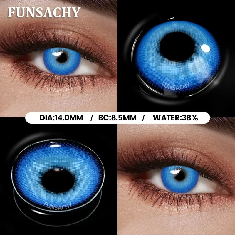 FUNSACHY 2 Stück Froya Cosplay Kontaktlinsen für Halloween, grüne und lila Linsen, Anime-Cosplay-Make-up, weiche Kontaktlinsen, rote Vampir-Augen-Kontaktlinsen. – Detail 33