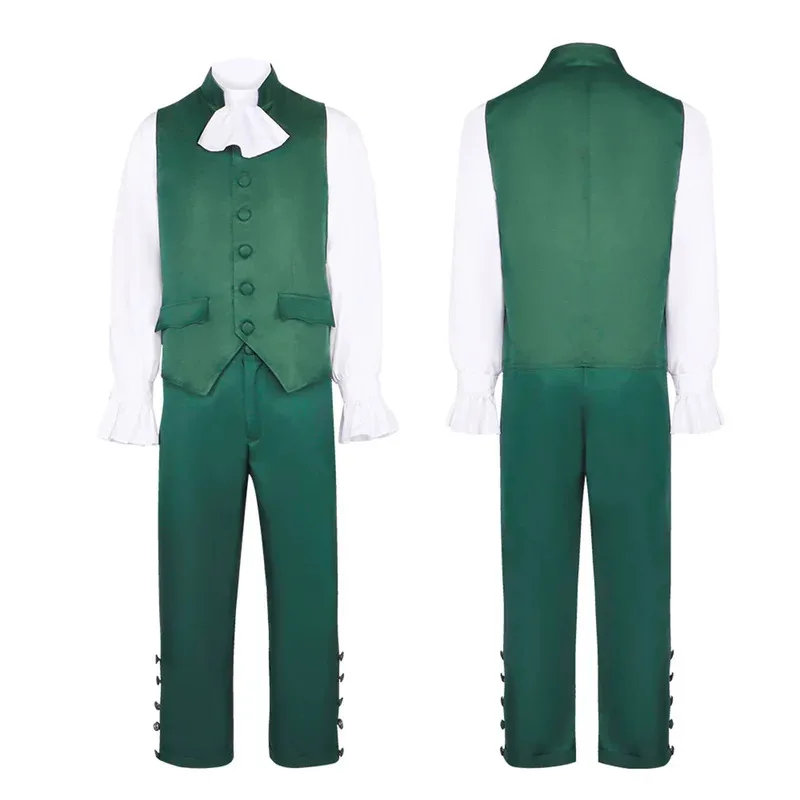 lili 123Musico Hamilton Alexander Cosplay Costume vittoriano per uomini adulti Ragazzi Abiti Abito da festa di carnevale della marina medievale
