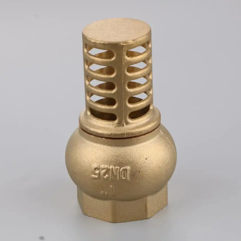 Strong Metal Brass Foot Valve Female Thread Anti Backflow Check Valve Easy Installation One Way Water Pump Valve