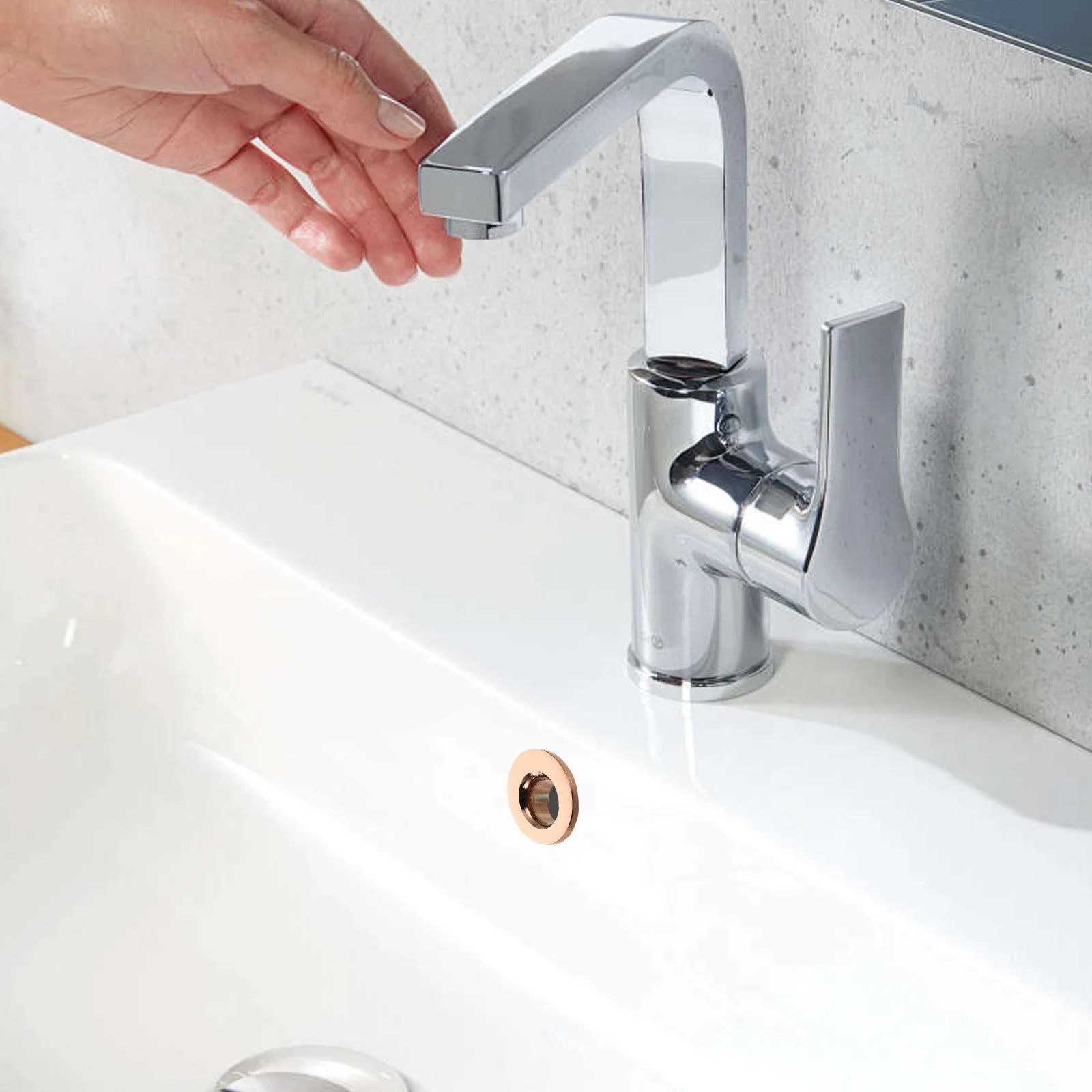 6 Stuks Gootsteen Overloop Cover Ring Lekvrije Afvoergat Cap Gemakkelijk Installeren Decoratieve Trim Voor Badkamer Keuken Wastafel Past