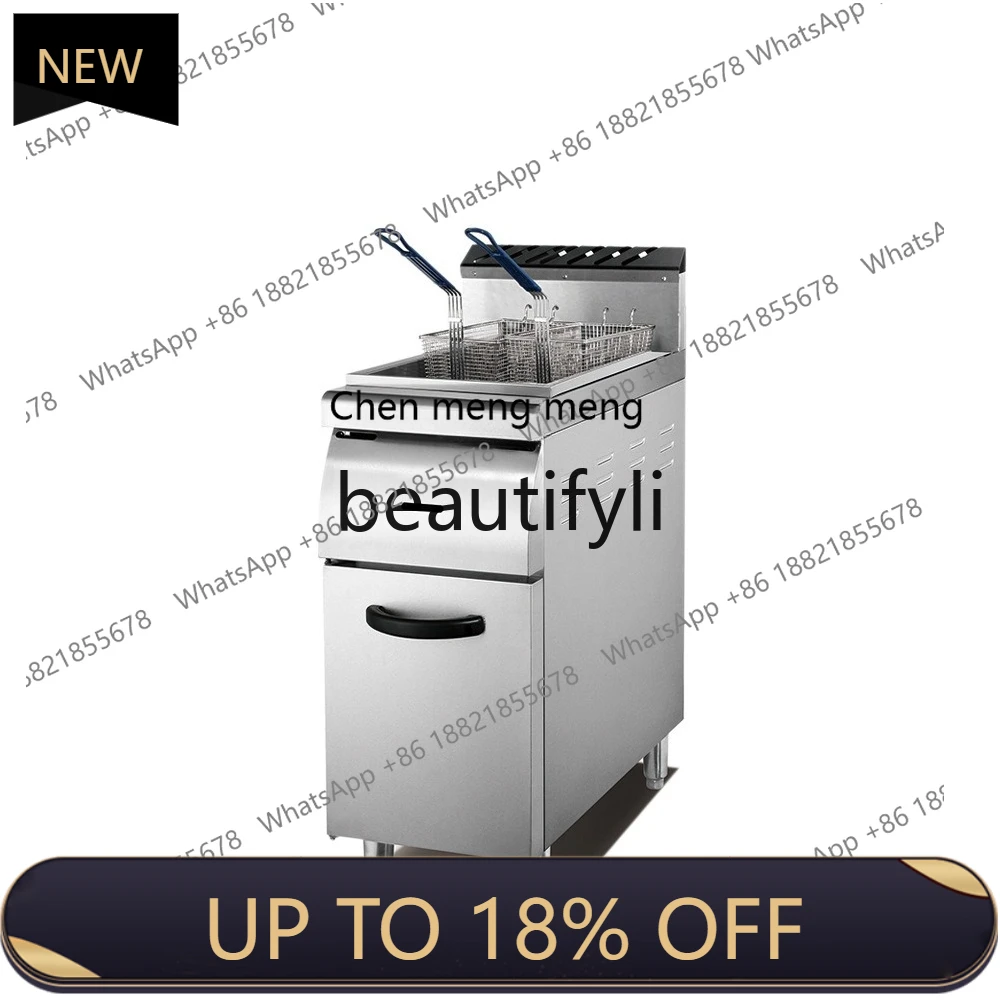 

Z189 Commercial large-capacity fryer, single-cylinder single-screen gas fryer, temperature-controlled furnace