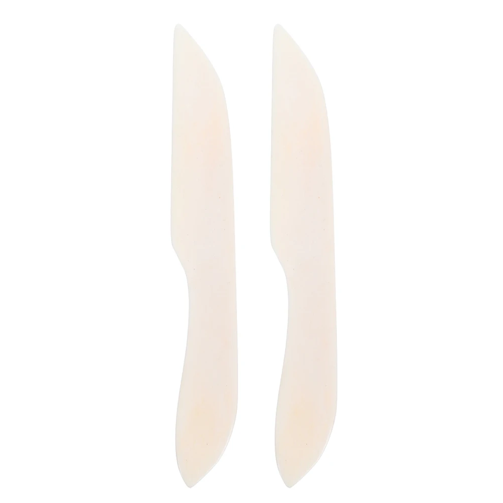 

2pcs Clay Cutting Tapered Tool Beef Bone Cardboard Origami Scraper Craft Supplies Bone Folder Paper Creaser