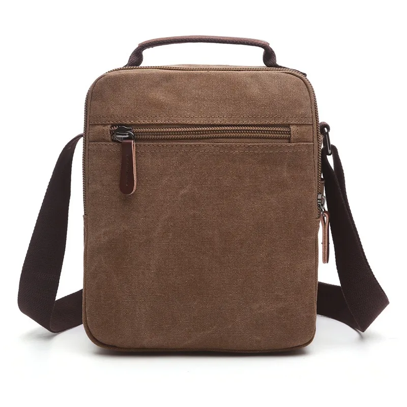Nesitu High Quality Vintage Casual Black Grey Coffee Khaki Blue Green Durable Canvas Women Men Shoulder Messenger Bag M8858
