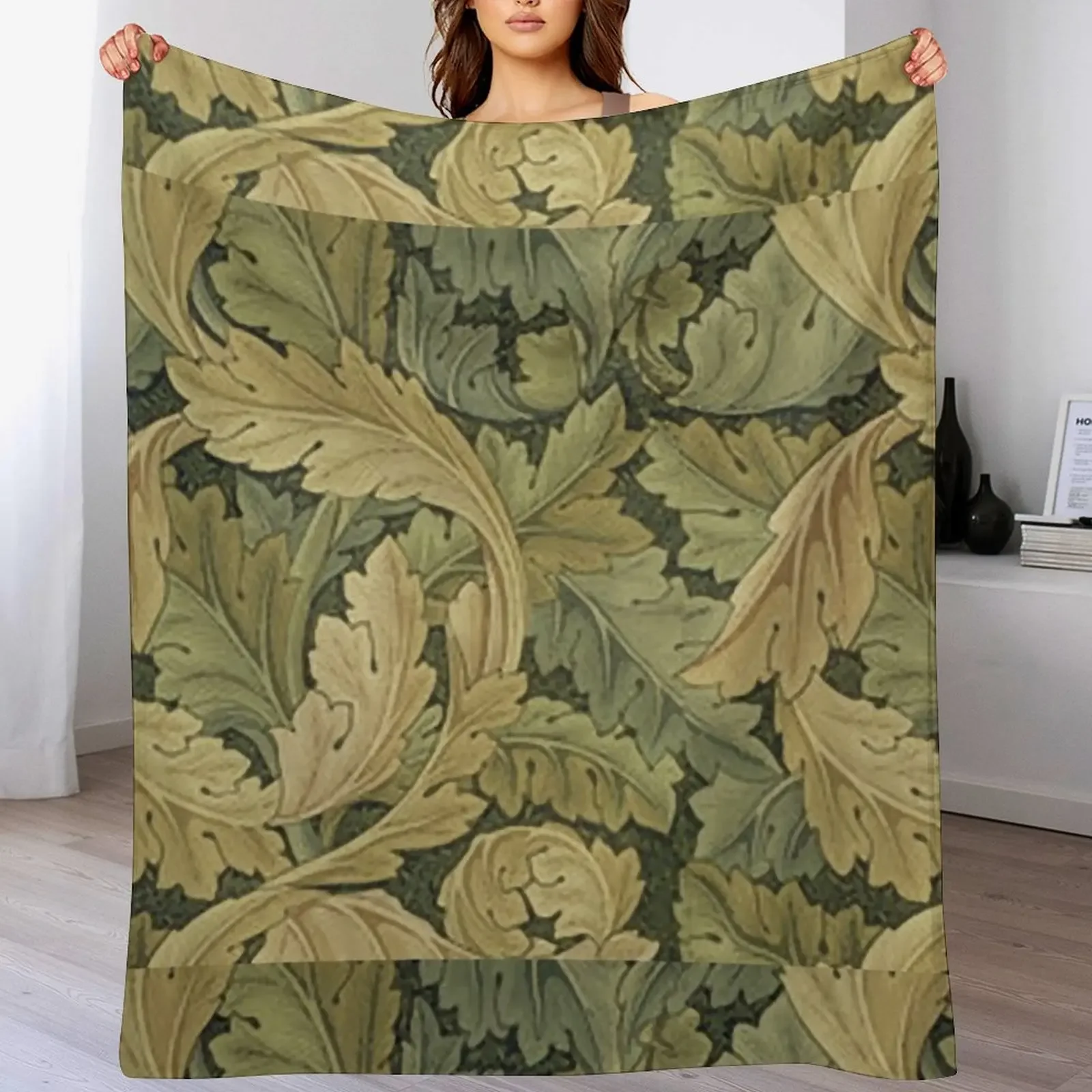 William Morris Acanthus pattern Throw Blanket Kid'S Loose Blankets