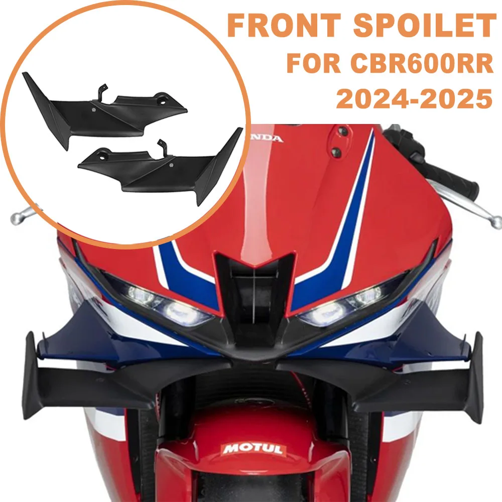 

For Honda CBR600RR CBR 600 RR 600RR 2024-2025 Motorcycle Spoiler Front Fairing Winglet Downforce Aerodynamic Naked Fixed Wing