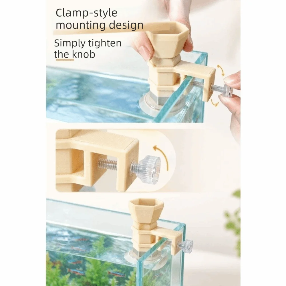 Fixed-point Feeding Pacifier Fish Feeder Wall Hanging Simulation Automatic Feeder Anti Drifting Plastic Floating Food Tray