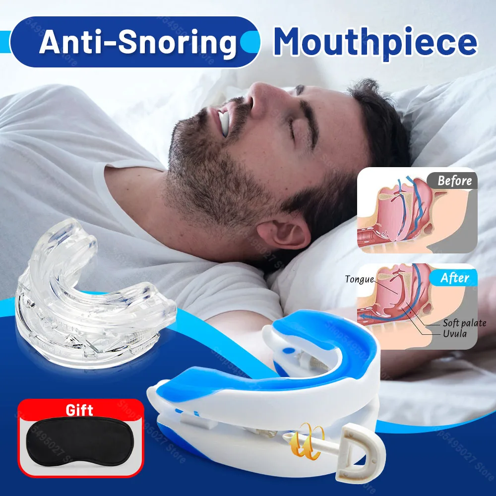 

Adjustable Anti Snoring Mouth Guard Braces Anti-Snoring Device Man Snoring Stopper for Improve Sleep Quality Better Breath