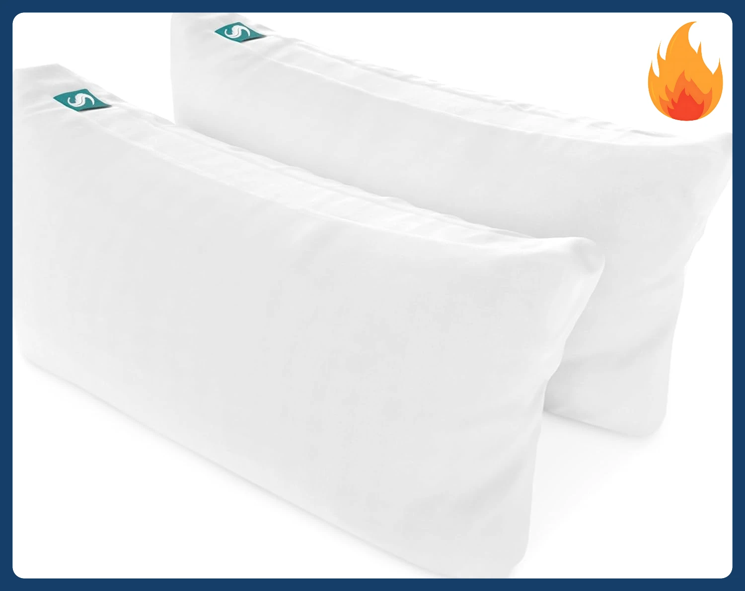 

2-Pack Cooling Bed Pillows & Removable Cover for Sleeping Sets, King Size - Adjustable and Washable Bedding Pillow Set for Comfo