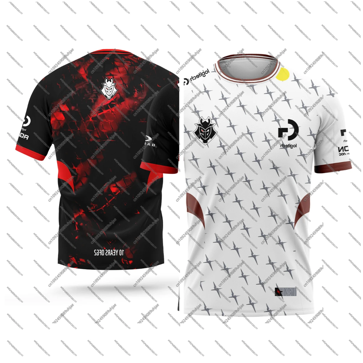 Latest G2 Esports Club Gaming Enthusiasts CSGO League of Legends Gaming Men's and Women's Summer Casual Breathable T-shirt