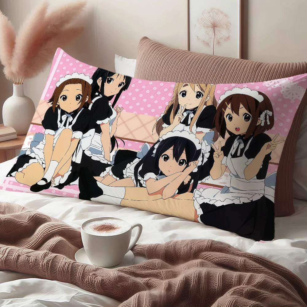 Fotografia 7: Capa de almofada clássica de anime, fofa, K-ON, rosa, y2k, retangular, para casa, sofá, sala de estar, dormitório, cabeceira, hogar, presente