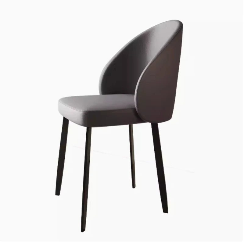 

Minimalist modern dining chairs, small unit sizes, soft pack iron leisure chairs, household