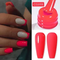 BORN PRETTY Esmalte de uñas de gel rojo neón Color amarillo verde verano barniz semipermanente 10ml Soak Off UV LED manicura artística de uñas