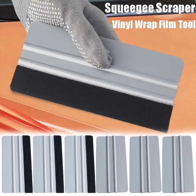 15cm Car Wrap Squeegee Tool - Square Scraper for Vinyl Wrap Film, Anti-Scratch Body Film Smoothing Tool for Window Tint