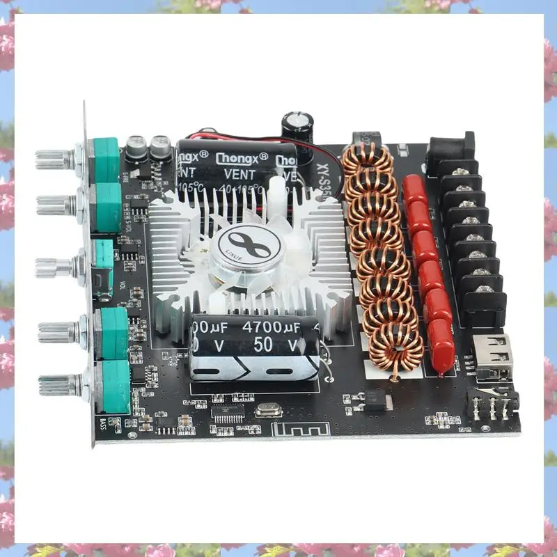 2X XY-S350H 2.1 チャンネル TPA3251 Bluetooth パワーアンプボード高低音サブウーファー 220Wx2+350W