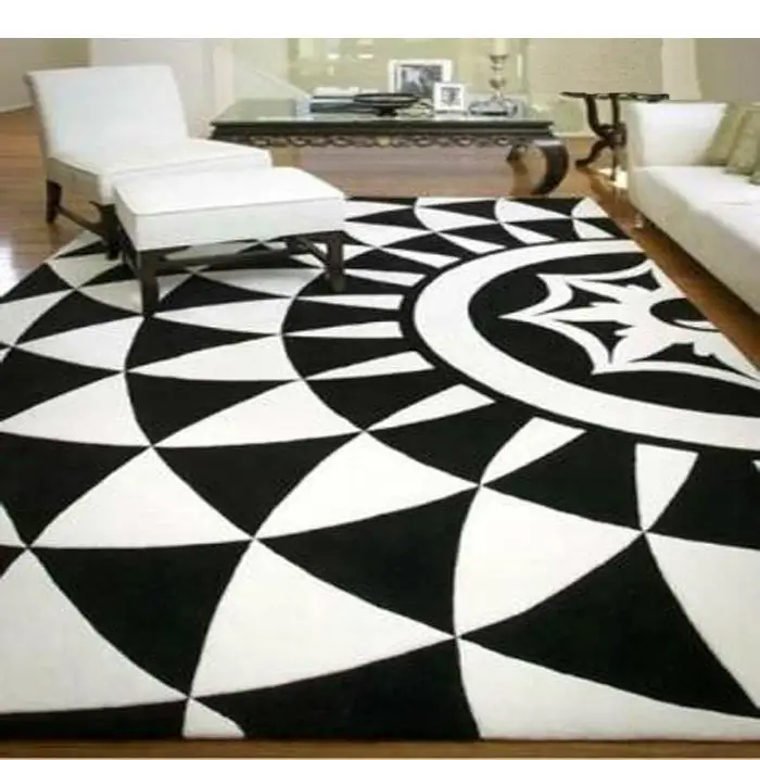 

Acrylic Carpet Black Alfombras Tapete Rug Carpets for a modern living room Rugs and de sala Tapis salon