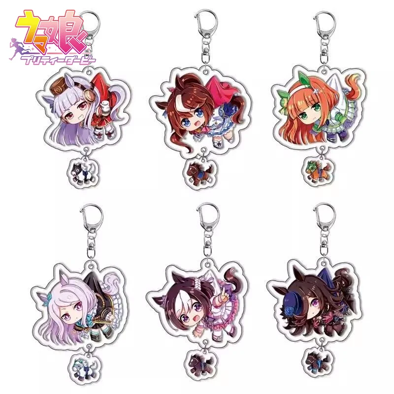 

Pretty Derby Special Week Tokai Teio Косплей Брелок Акриловый Брелок Орнамент Брелок Фигурка Подвеска Аксессуар Реквизит