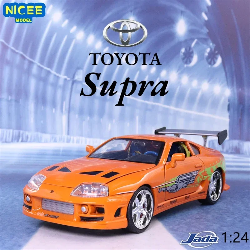 Jada 1:24 Fast and Furious Brian’s 1995 Toyota Supra High Simulation Diecast Metal Alloy Model Car kids Toy Gift Collection J187