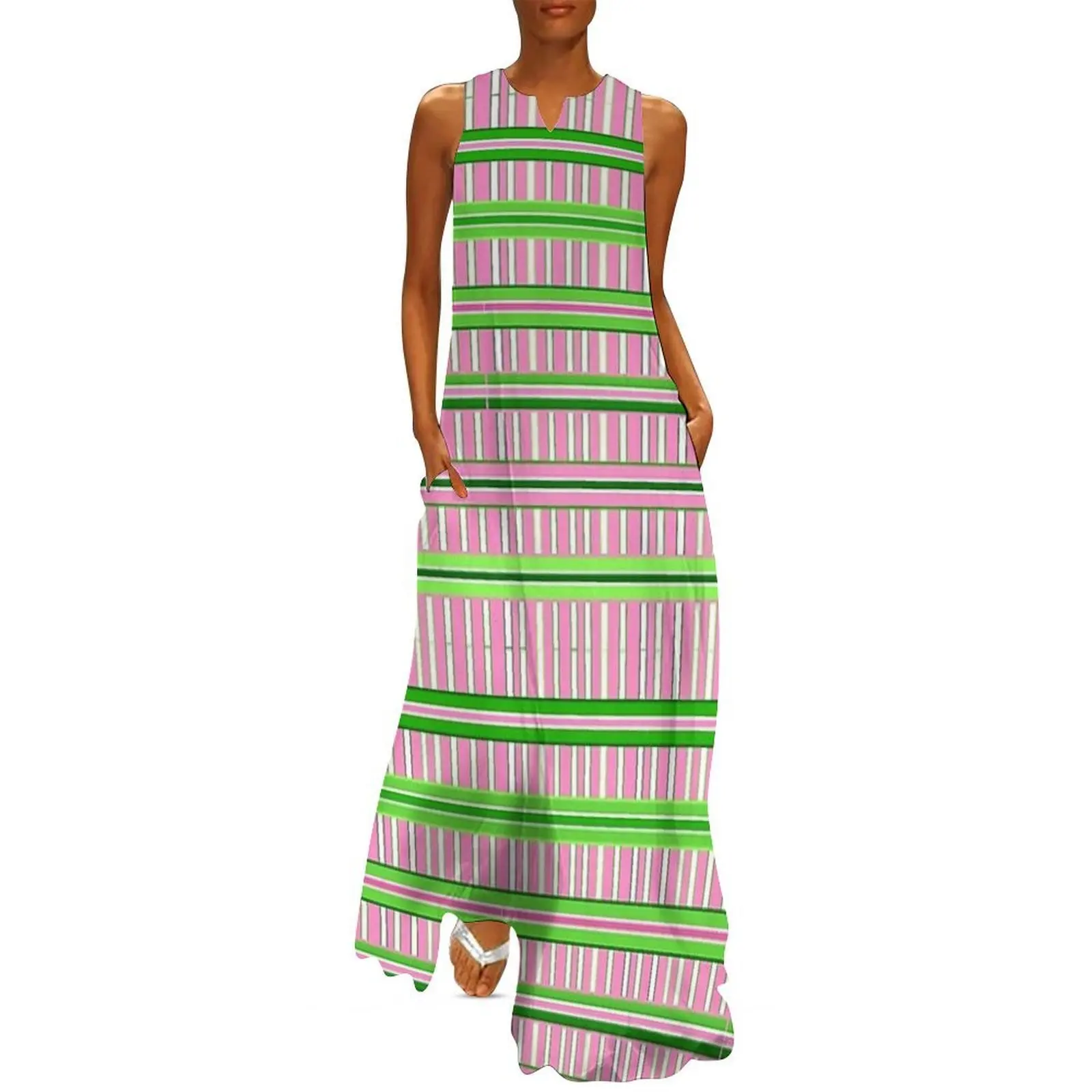 

Pink & Green Stripe Mask, Fashions & Products Long Dress Dance dresses birthday dress Party dresses for women Dress vintage