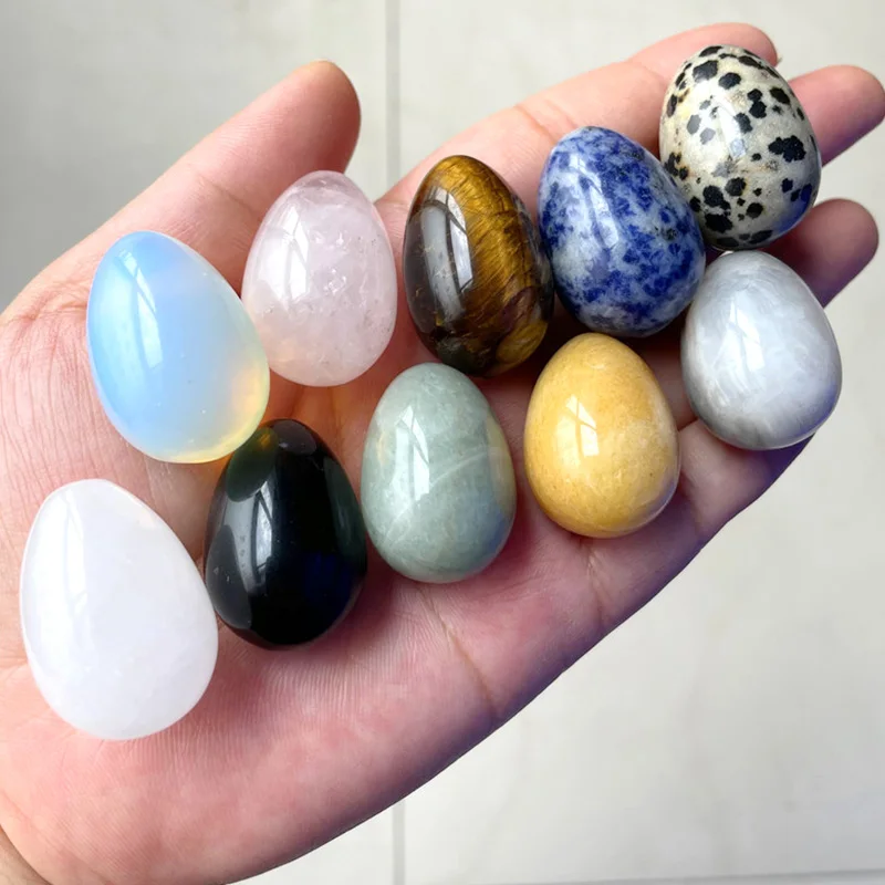 Natural Stone Cabochon Oval Charm Egg Shape Flatback Stone Loose Cabochon for DIY Jewerly Ring Necklace Bracelet Accessories New