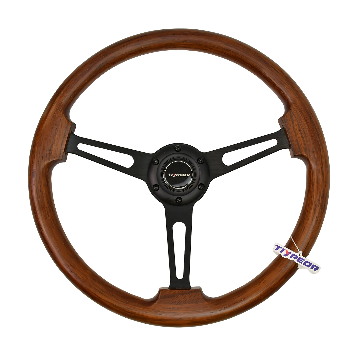 

American Black Walnut Trees Solid Wood Retro Classic Car 380mm Steering Wheel