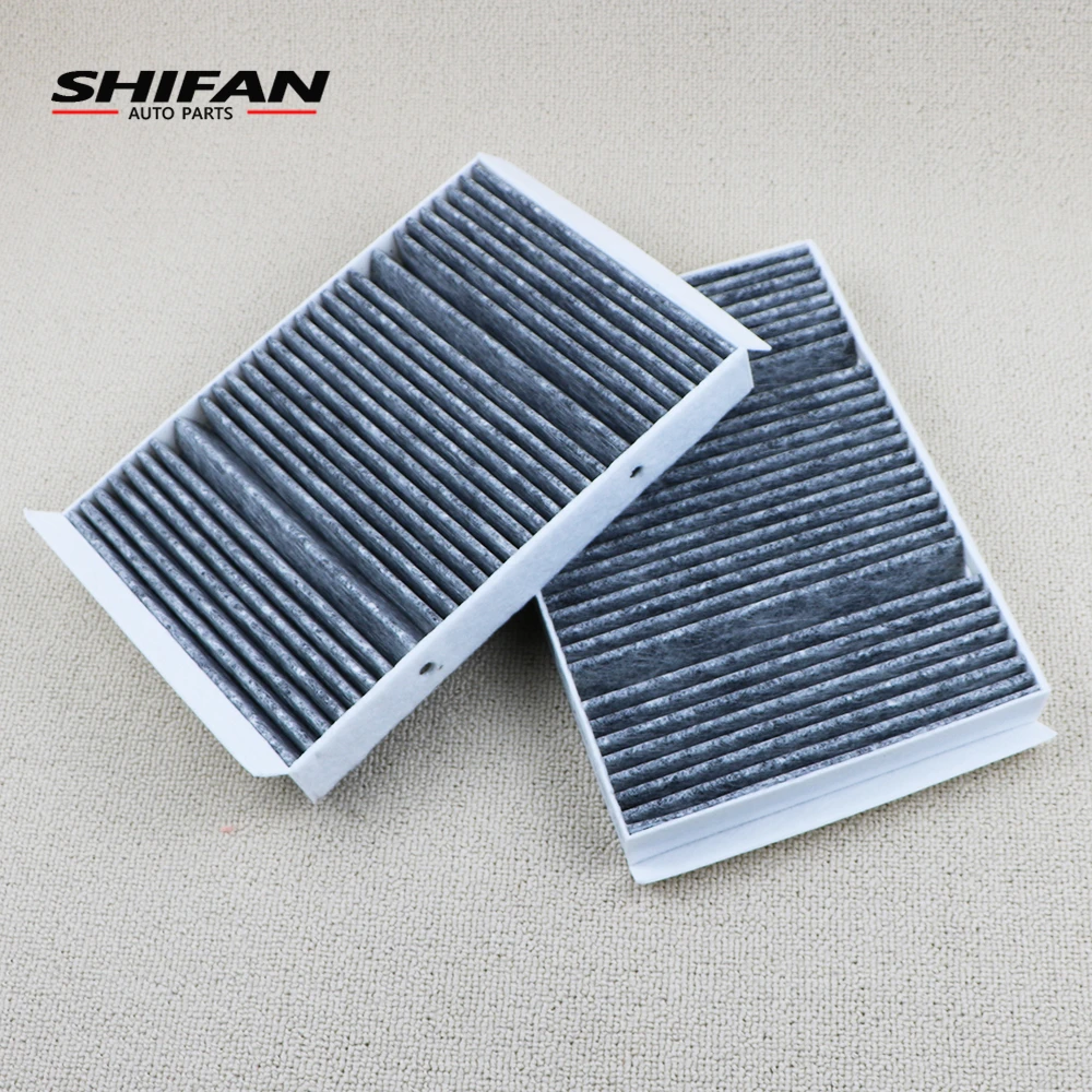 A2228300418 2Pcs Carbon Cabin Air Filter For Benz W222 V222 X222 AMG S63 S300 S320 S350 S400 S450 S500 S550 S560 S63 2228300418