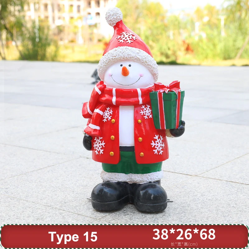 Decorations for Santa Claus and Snowman Resin Crafts