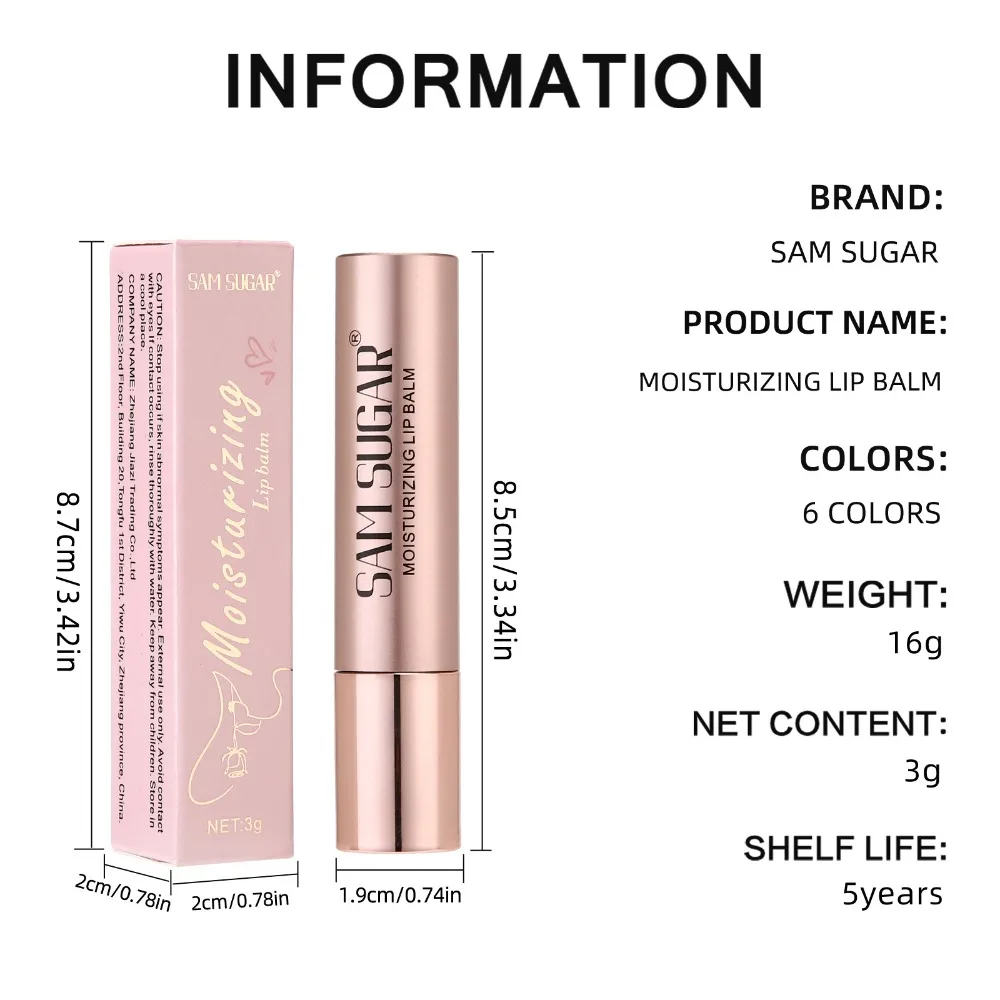 Balsam do ust z kwasem hialuronowym, tintowany krem nawilżający na suche, popękane usta, zapobiegający rozmazywaniu się farby, z masłem shea, kosmetyki do codziennej pielęgnacji.