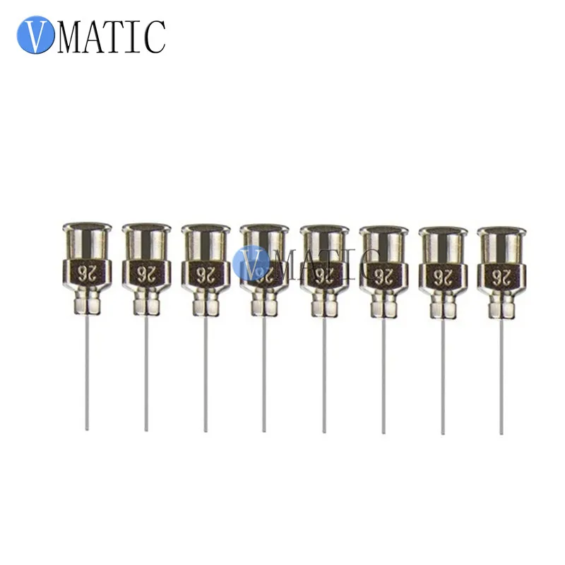 Gratis Verzending 12 Stuks 1 Inch Tip Lengte 26G Blunt Rvs Lijm Doseernaalden Tips Spuit Naald Tips