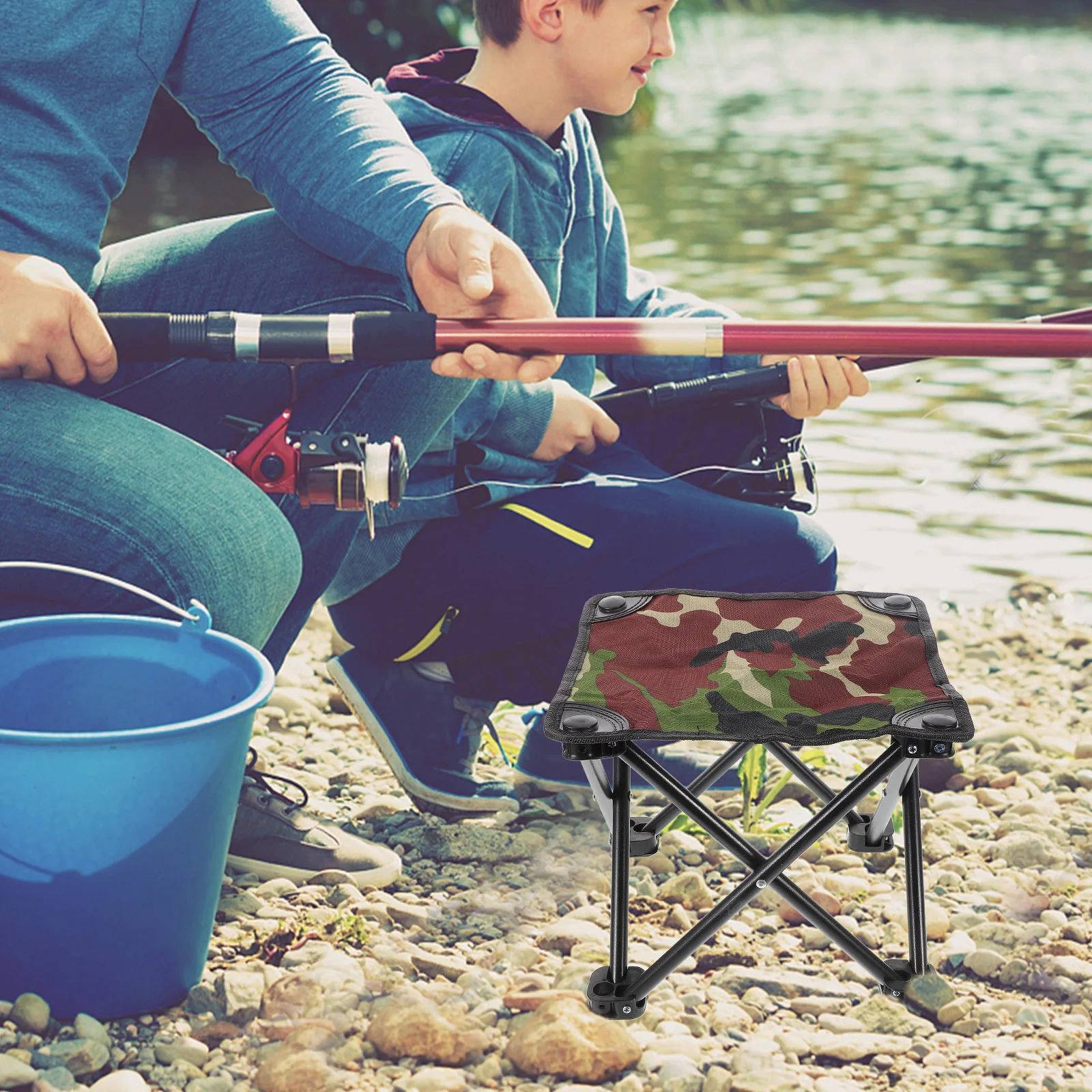 

Folding Chair Lightweight Portable For Camping Fishing Hiking Foldable Stool Outdoor Garden Beach Travel Adventure Durable