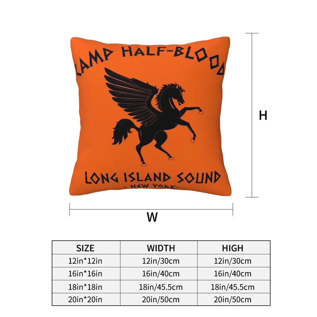 Camp Half-Blood Square Pillowcase Pillow Cover Cushion Decor Comfort Throw Pillow for Home Bedroom