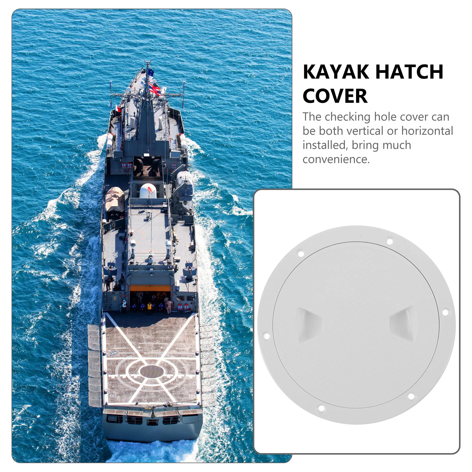 

Крышка люка для каяка и яхты, противоскользящая, прочная, пластиковая, круглая, защитная заглушка для отверстий в лодке, для автодомов, универсальная