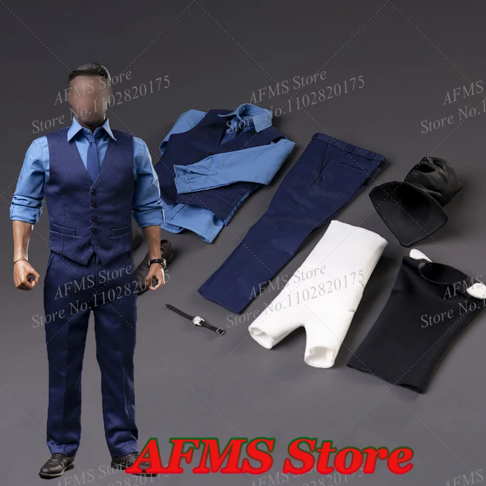 YUIS CUSTOM Y001 1/6 Men Soldier Ben Affleck Coat Pants Vest Leather Shoes Gentleman Bat Hero Suit Fit 12