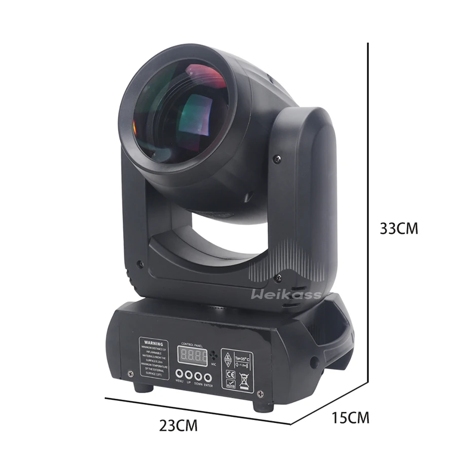 Imagem -02 - Mini Led Moving Head Light Ponto de Feixe 18 Prismas Rotativas Dmx Stage Effect Disco dj Bar Wedding Club sem Dever 150w Pcs