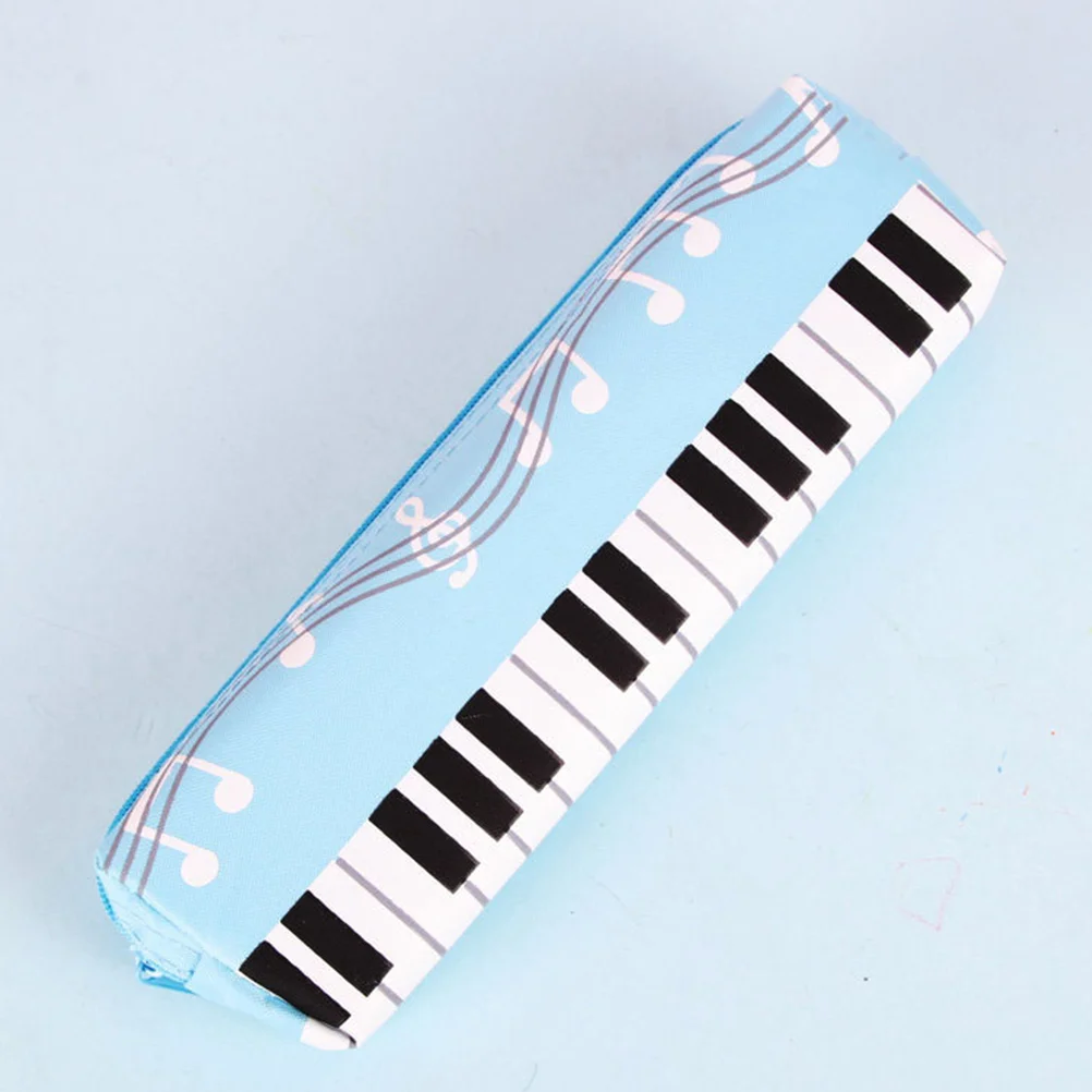 4 pezzi Zipper Aldult Miss Pencil Case Stand up Oxford Cloth Music Note Bag custodia portatile