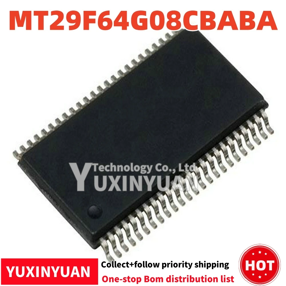 

MT29F64G08CBABA MT29F64G08 8 ГБ SOP48 1 шт. В НАЛИЧИИ YUXINYUAN
