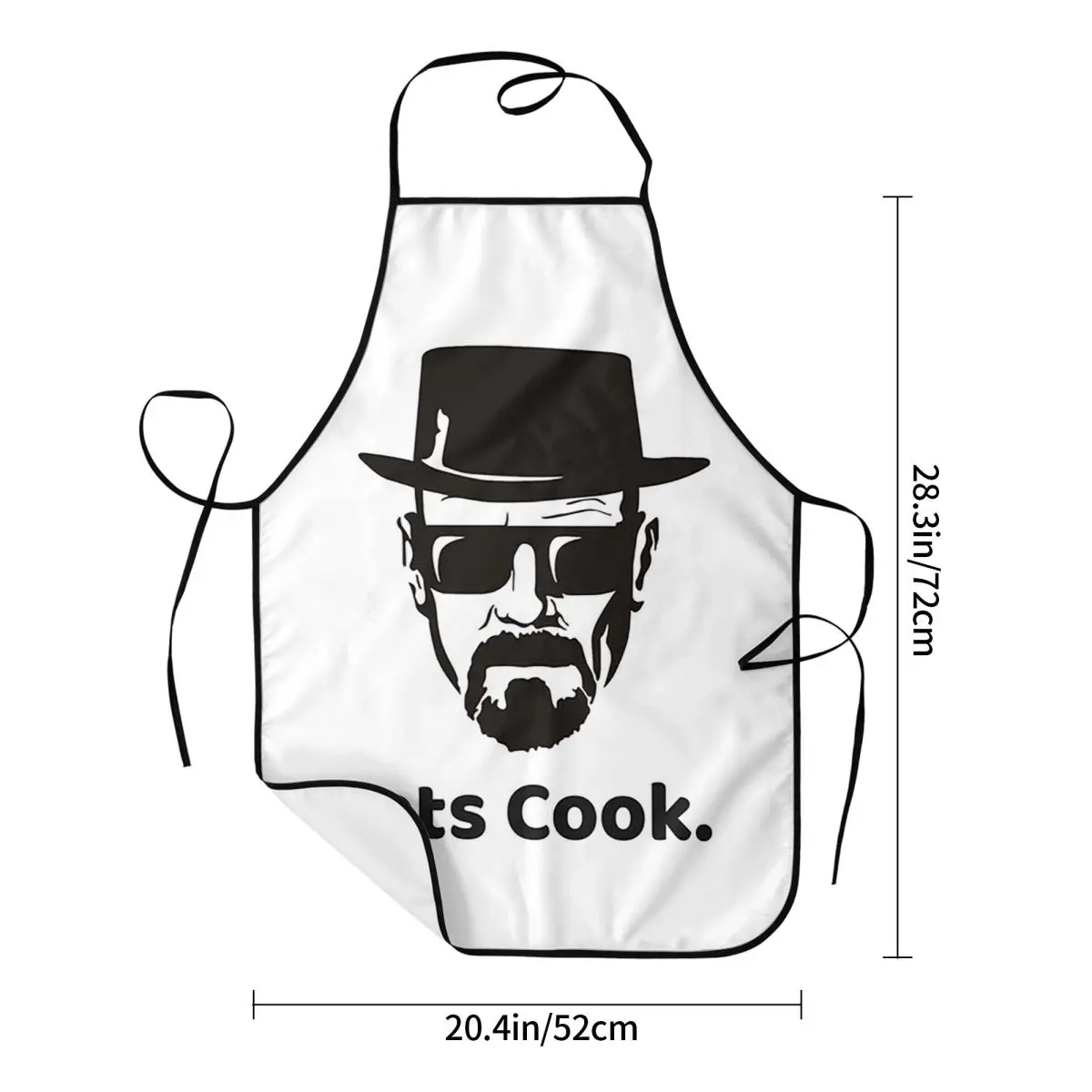 Breaking Bad Heisenberg Aprons Chef Cooking Cuisine Tablier Sleeveless Bib Kitchen Cleaning Pinafore for Women Men Gardening