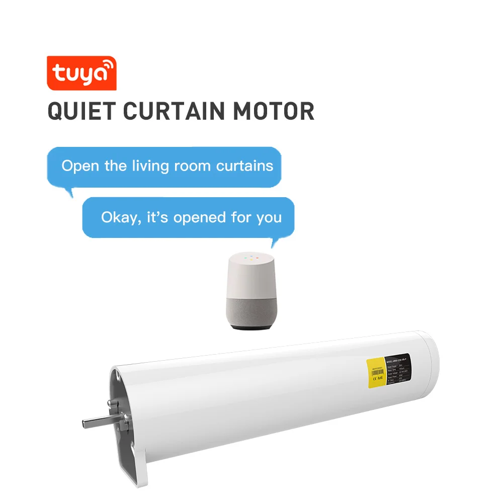 Home Automatic Motorized Vertical Curtain System Tuya Intelligent Remote Control Curtain Motor