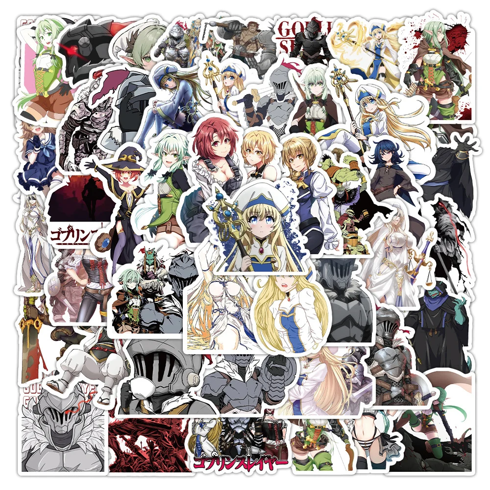 10/30/50pcs Anime Goblin Slayer Stickers Cartoon Decals Waterproof DIY Phone Water Bottle Luggage Cool Graffiti Kids Sticker Toy